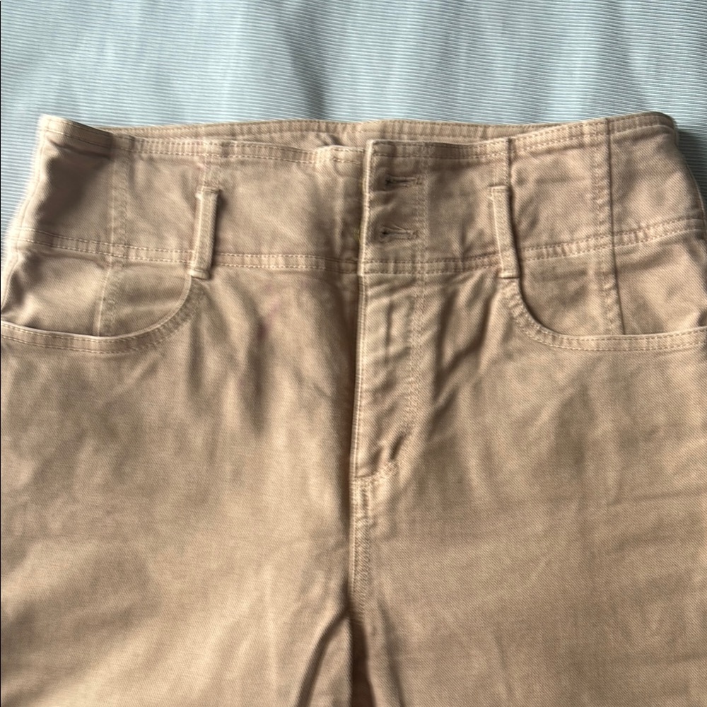 Ann Taylor Beige High-Waisted Pants